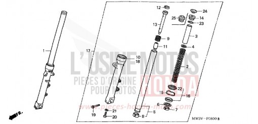 GABEL, VORNE CB750F2X de 1999